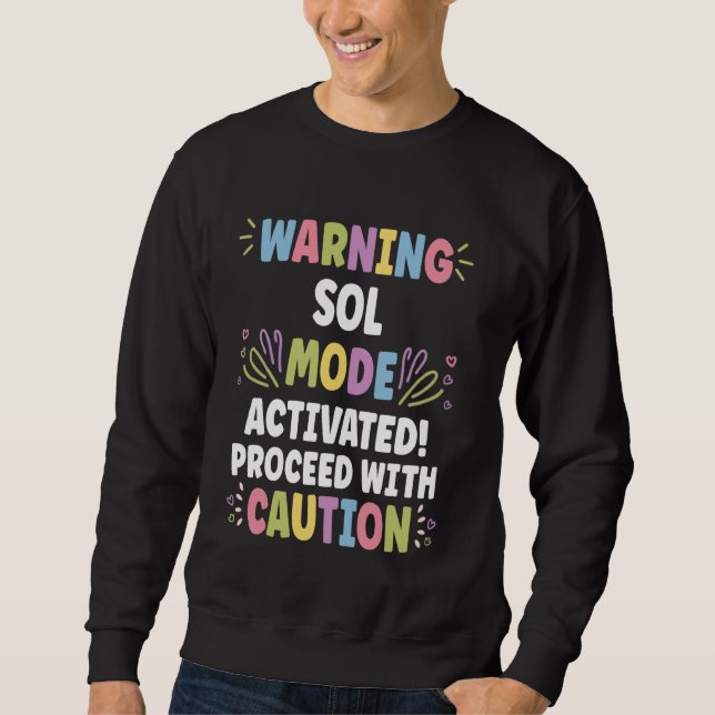 SOL Personalised Name Funny Cute Custom SOL Name Sweatshirt (Front)