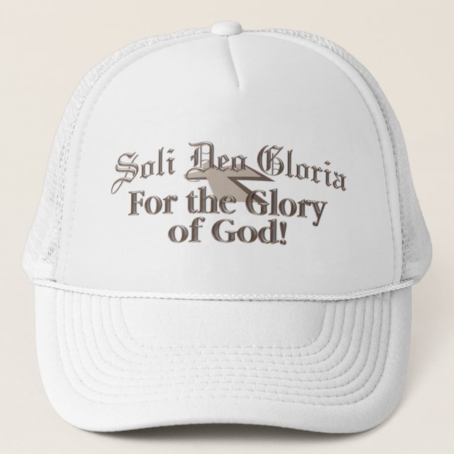 Sola Deo Gloria-cap Trucker Hat (Front)