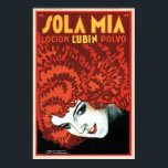 SOLA MIA Hair Shampoo Lotion Ad Vintage Art Deco Poster<br><div class="desc">High resolution reproduction,  super sharp prints,  colour corrected for vibrant and crisp colours,  and digitally repaired for tears,  blemishes,  missing elements. Sola Mia Hair Shampoo Lotion Vintage Art Deco Poster.</div>