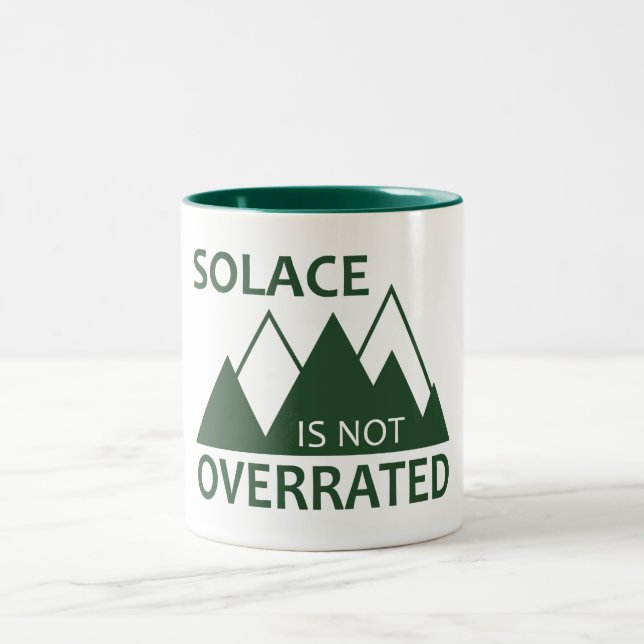 Solace Is Not Overrated Two-Tone Coffee Mug (Center)