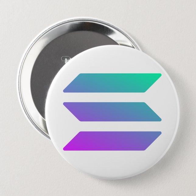 Solana 10 Cm Round Badge (Front & Back)