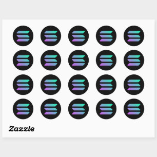 Solana Classic Round Sticker
