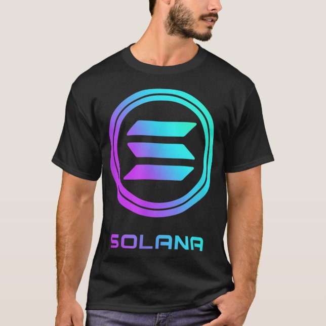 SOLANA Crypto SOL Coin Blockchain Decentralised Ap T-Shirt (Front)