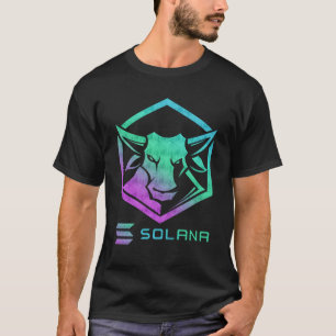 Solana SOL Crypto Bull T-Shirt