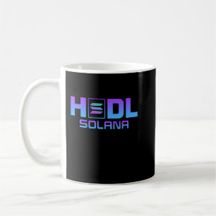 solana sol logo SOL Crypto Coin HODL Coffee Mug