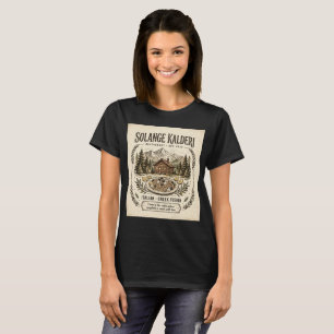 Solange Kalderi Restaurant Front Logo & Back Menu  T-Shirt
