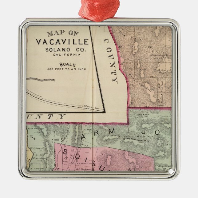 Solano Co 3 Metal Tree Decoration (Front)