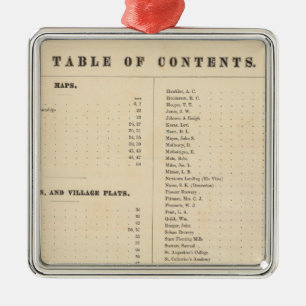 Solano County atlas map Metal Tree Decoration