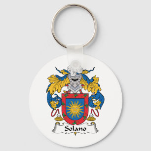 Solano Family Crest Key Ring