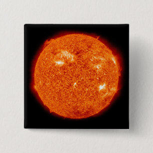 Solar activity on the Sun 3 15 Cm Square Badge