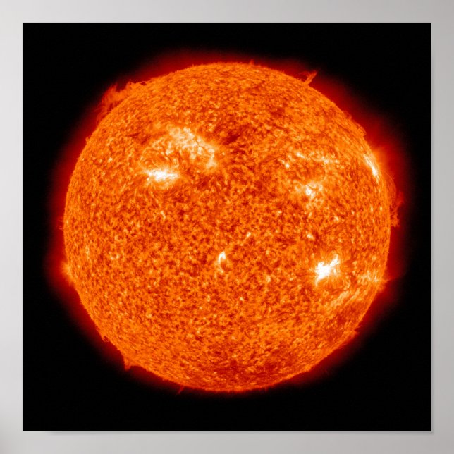 Solar activity on the Sun 3 Poster (Front)
