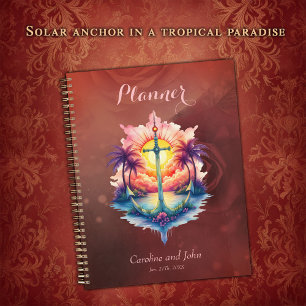 Solar anchor in a tropical paradise.  planner
