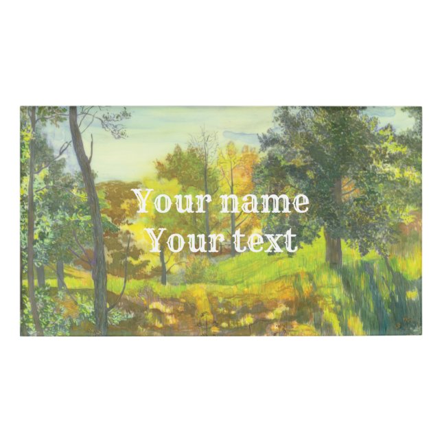 Solar autumn name tag (Front)