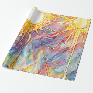 Solar Beam Radiance Wrapping Paper