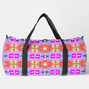 Solar Bloom Kaleidoscope Duffle Bag