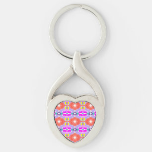 Solar Bloom Kaleidoscope Key Ring
