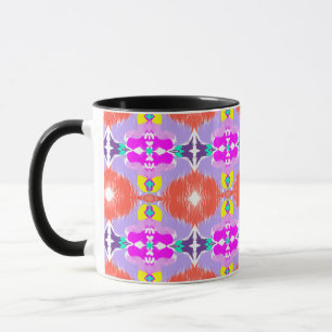Solar Bloom Kaleidoscope Throw Pillow Mug