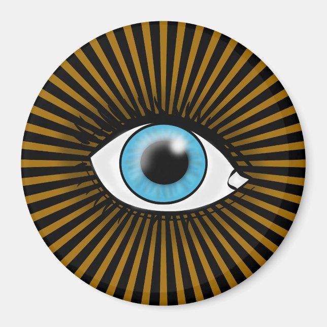 Solar Blue Eye Magnet (Front)