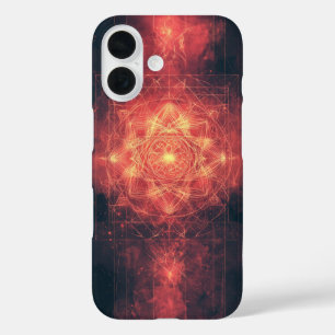 Solar Burst Matrix iPhone 16 Case