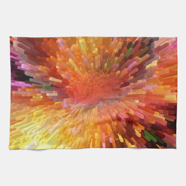 Solar Cube Blast Tea Towel (Horizontal)