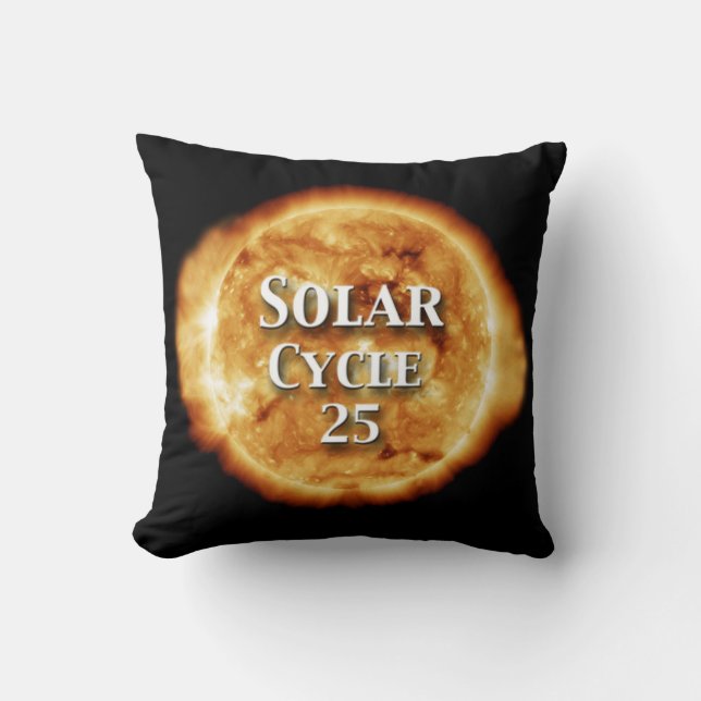 Solar Cycle 25 Active Sun Cushion (Front)
