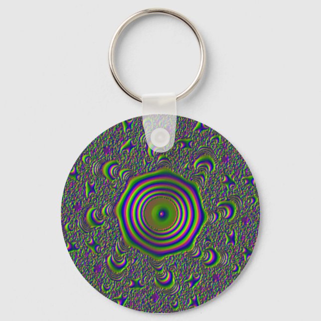 Solar Dial Green Keychain (Front)