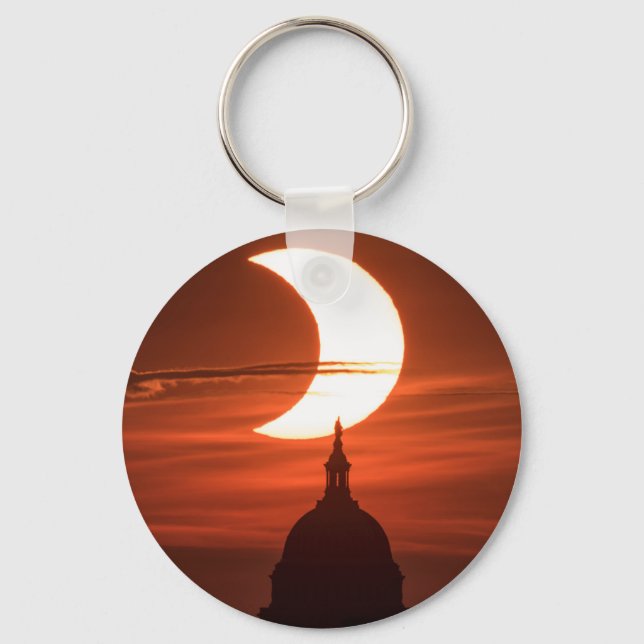 Solar Eclipse 2021 Key Ring (Front)