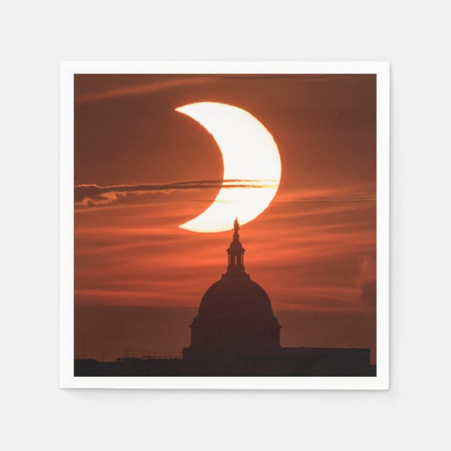 Solar Eclipse 2021 Napkin (Front)