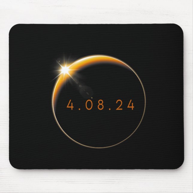 Solar Eclipse 2024 040824 Eclipse Mens Womens Kids Mouse Pad (Front)