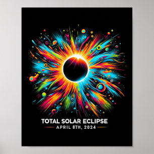 Solar Eclipse 2024 04.08.24 Eclipse Mens Womens Ki Poster
