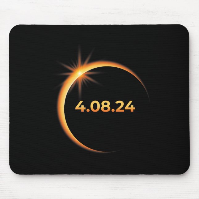 Solar Eclipse 2024 America Totality 04 08 24 Sprin Mouse Pad (Front)