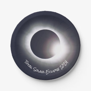 Solar eclipse 2024, April 8th Paper Plate