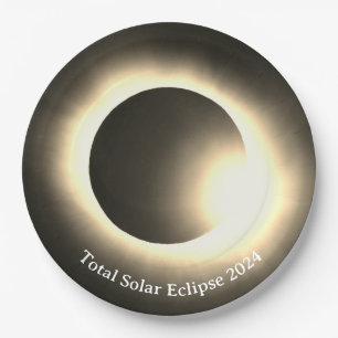 Solar eclipse 2024, April 8th Paper Plate