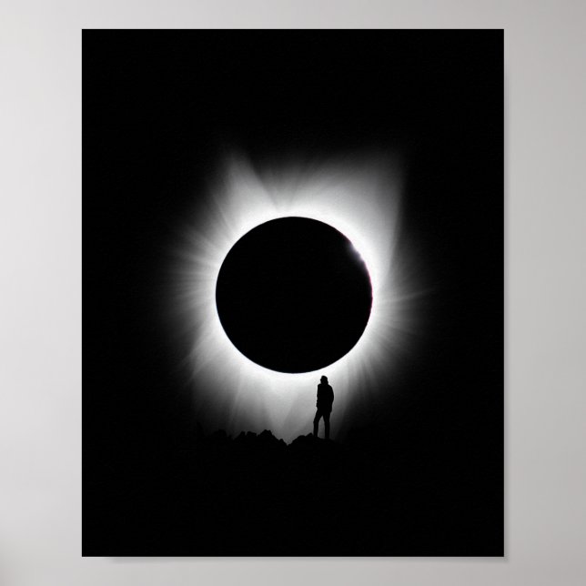Solar Eclipse 2024 Art Solar Eclipse Art  Poster (Front)