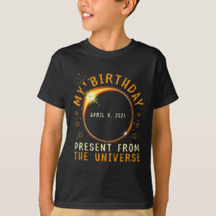Solar Eclipse 2024 Birthday Present 4.8.24 Totalit T-Shirt