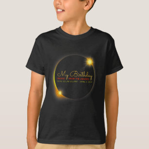 Solar Eclipse 2024 Birthday Present 4.8.24 Totalit T-Shirt