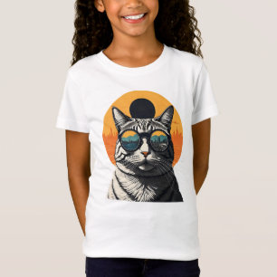 Solar Eclipse,2024 Cat Wearing Solar Eclips Glasse T-Shirt