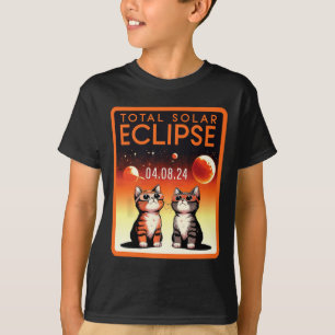 Solar Eclipse 2024 Cats Total Solar Eclipse 4.08.2 T-Shirt