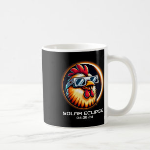 Solar Eclipse 2024 Chicken Totality Cute Matching Coffee Mug