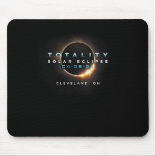 Solar Eclipse 2024 Cleveland Mouse Pad
