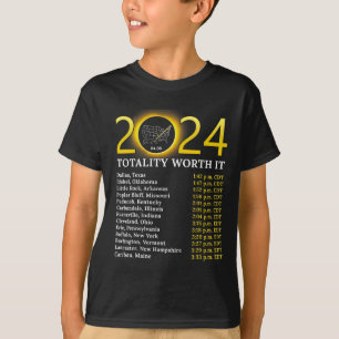 Solar Eclipse 2024 Funny Totality Worth It Total U T-Shirt