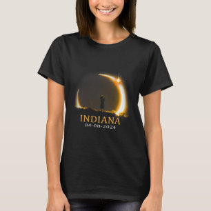 Solar Eclipse 2024 Indiana Total Solar Eclipse T-Shirt