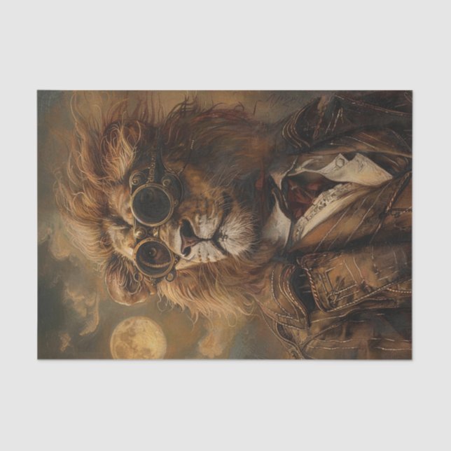 Solar Eclipse 2024 Lion Tissue Paper (Front)