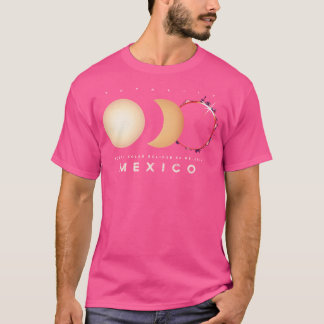 Solar Eclipse 2024 Mexico Total Eclipse Astronomy T-Shirt
