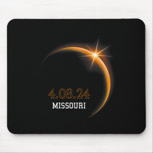 Solar Eclipse 2024 Missouri Totality Spring 4.08.2 Mouse Pad
