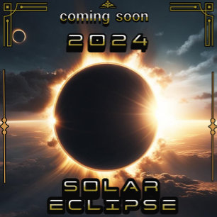 Solar Eclipse 2024 movie style Poster