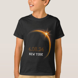 Solar Eclipse 2024 New York Totality Spring 4.08.2 T-Shirt