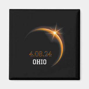 Solar Eclipse 2024 Ohio Totality Spring 4.08.24 Magnet