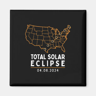 Solar Eclipse 2024 Party America Totality Total Us Magnet