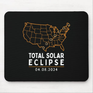 Solar Eclipse 2024 Party America Totality Total Us Mouse Pad